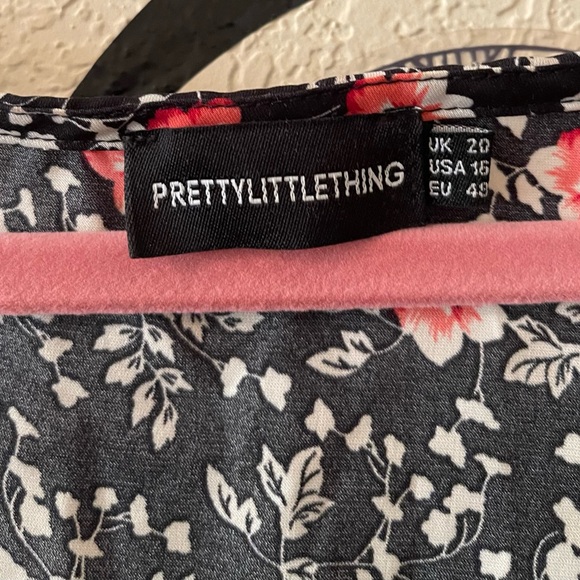 Pretty Little Things Plus Size Womens feminine floral dress with slits size 16 - Picture 3 of 14